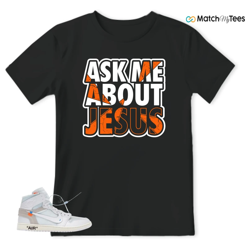 NIKE AIR JORDAN 1 RETRO HIGH VIRGIL ABLOH ARCHIVE ALASKA SNEAKER Matching Tees t-shirt