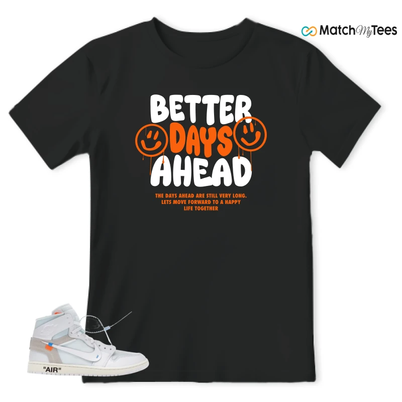 NIKE AIR JORDAN 1 RETRO HIGH VIRGIL ABLOH ARCHIVE ALASKA SNEAKER Matching Tees t-shirt