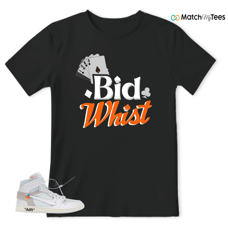 NIKE AIR JORDAN 1 RETRO HIGH VIRGIL ABLOH ARCHIVE ALASKA SNEAKER Matching Tees t-shirt