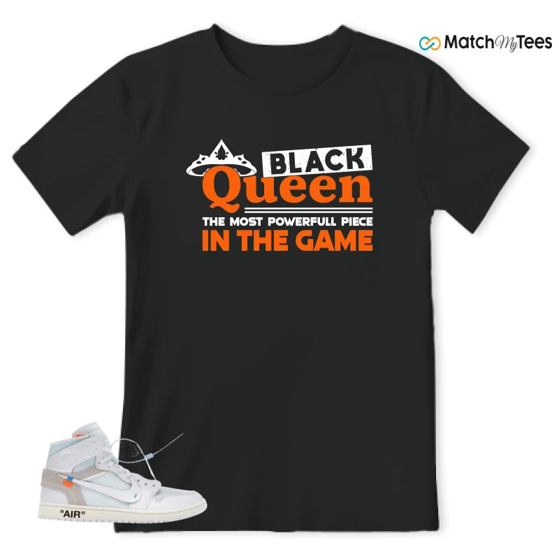 NIKE AIR JORDAN 1 RETRO HIGH VIRGIL ABLOH ARCHIVE ALASKA SNEAKER Matching Tees t-shirt