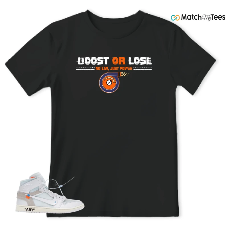 NIKE AIR JORDAN 1 RETRO HIGH VIRGIL ABLOH ARCHIVE ALASKA SNEAKER Matching Tees t-shirt
