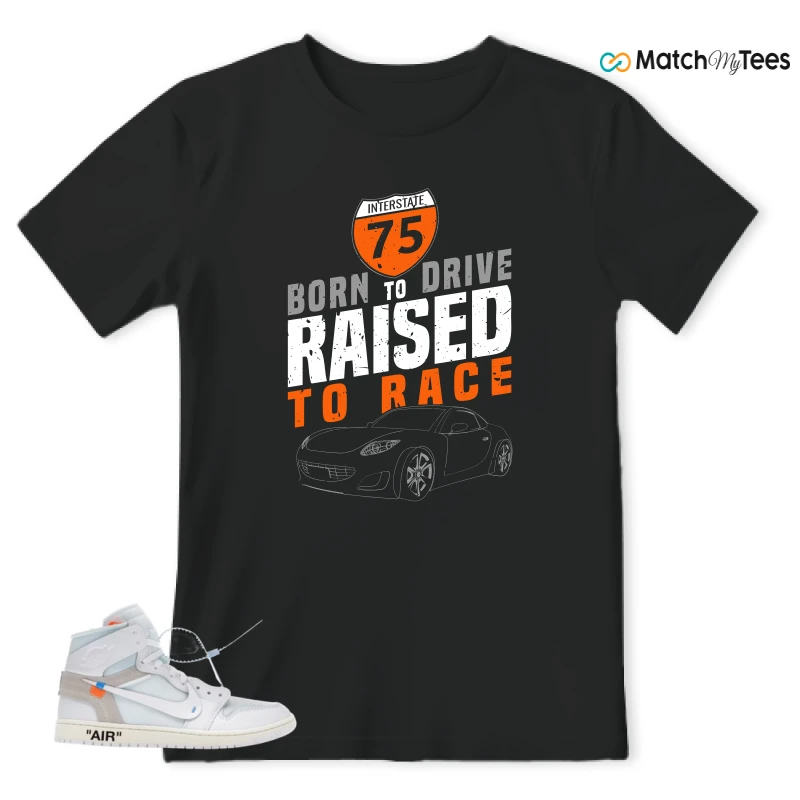 NIKE AIR JORDAN 1 RETRO HIGH VIRGIL ABLOH ARCHIVE ALASKA SNEAKER Matching Tees t-shirt