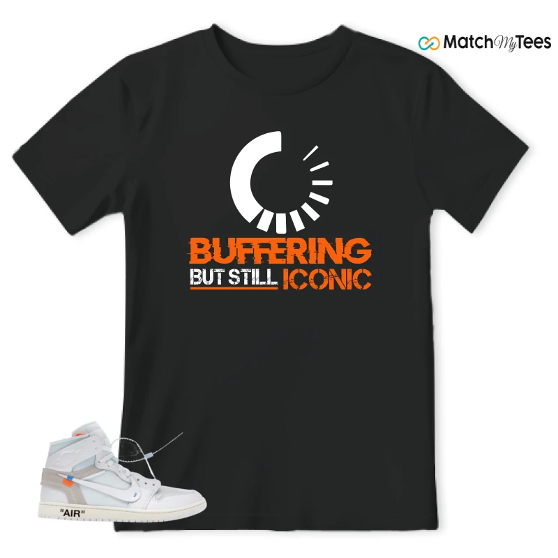 NIKE AIR JORDAN 1 RETRO HIGH VIRGIL ABLOH ARCHIVE ALASKA SNEAKER Matching Tees t-shirt