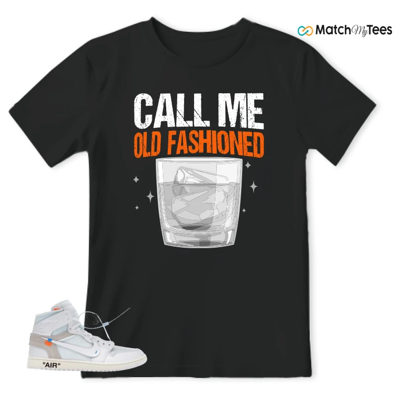 NIKE AIR JORDAN 1 RETRO HIGH VIRGIL ABLOH ARCHIVE ALASKA SNEAKER Matching Tees t-shirt