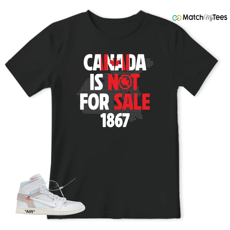 NIKE AIR JORDAN 1 RETRO HIGH VIRGIL ABLOH ARCHIVE ALASKA SNEAKER Matching Tees t-shirt