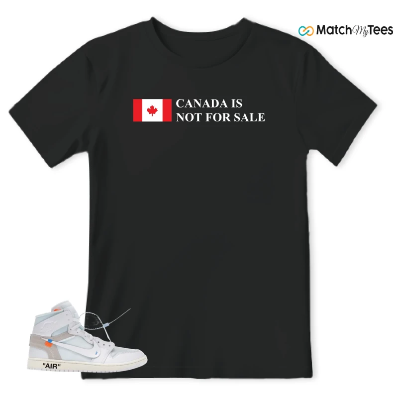 NIKE AIR JORDAN 1 RETRO HIGH VIRGIL ABLOH ARCHIVE ALASKA SNEAKER Matching Tees t-shirt