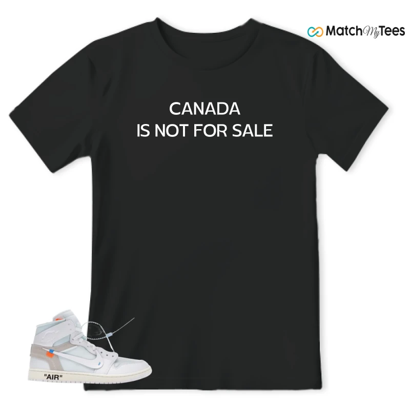 NIKE AIR JORDAN 1 RETRO HIGH VIRGIL ABLOH ARCHIVE ALASKA SNEAKER Matching Tees t-shirt