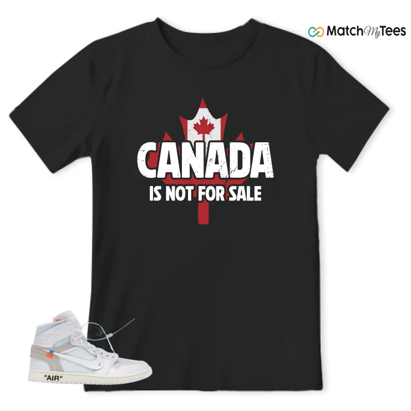 NIKE AIR JORDAN 1 RETRO HIGH VIRGIL ABLOH ARCHIVE ALASKA SNEAKER Matching Tees t-shirt