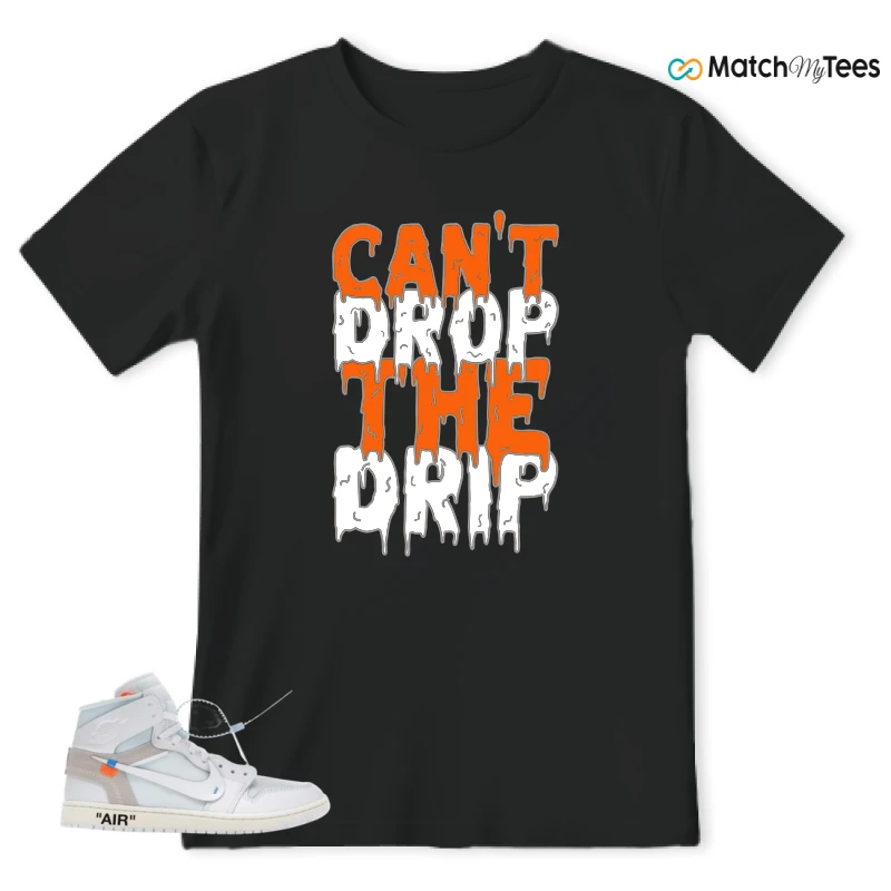 NIKE AIR JORDAN 1 RETRO HIGH VIRGIL ABLOH ARCHIVE ALASKA SNEAKER Matching Tees t-shirt