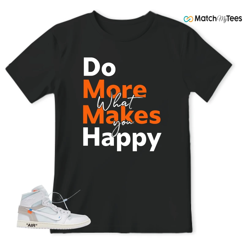 NIKE AIR JORDAN 1 RETRO HIGH VIRGIL ABLOH ARCHIVE ALASKA SNEAKER Matching Tees t-shirt