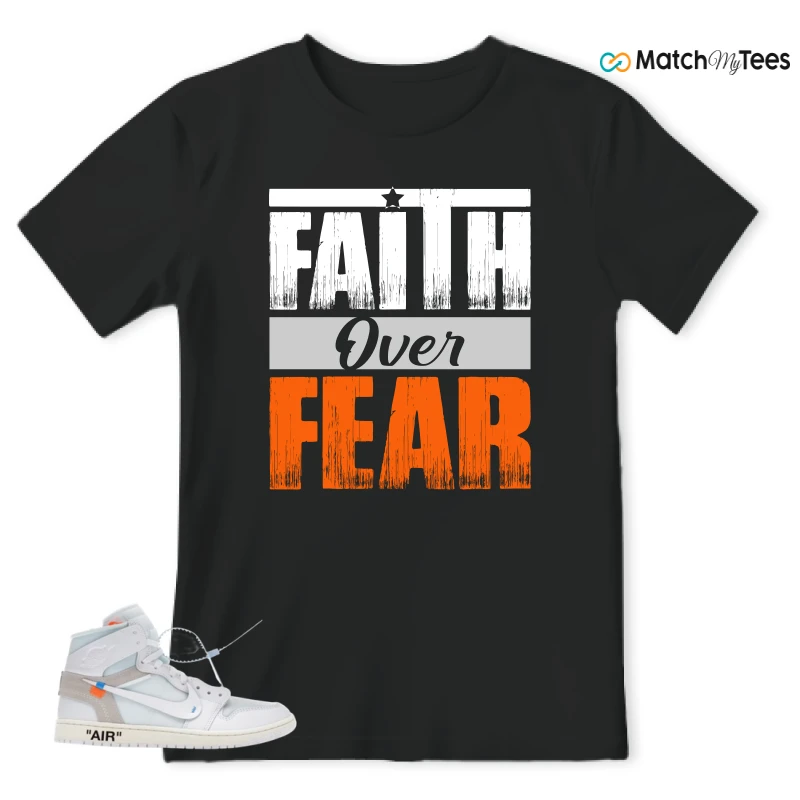 NIKE AIR JORDAN 1 RETRO HIGH VIRGIL ABLOH ARCHIVE ALASKA SNEAKER Matching Tees t-shirt