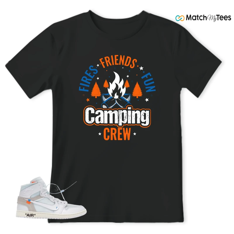 NIKE AIR JORDAN 1 RETRO HIGH VIRGIL ABLOH ARCHIVE ALASKA SNEAKER Matching Tees t-shirt