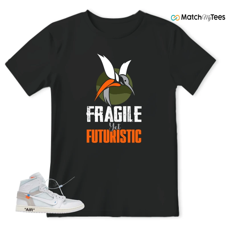 NIKE AIR JORDAN 1 RETRO HIGH VIRGIL ABLOH ARCHIVE ALASKA SNEAKER Matching Tees t-shirt