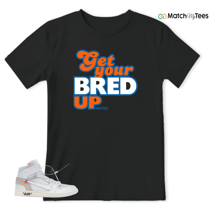 NIKE AIR JORDAN 1 RETRO HIGH VIRGIL ABLOH ARCHIVE ALASKA SNEAKER Matching Tees t-shirt