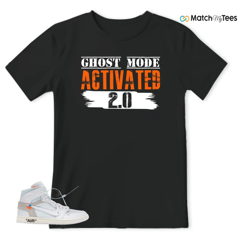 NIKE AIR JORDAN 1 RETRO HIGH VIRGIL ABLOH ARCHIVE ALASKA SNEAKER Matching Tees t-shirt