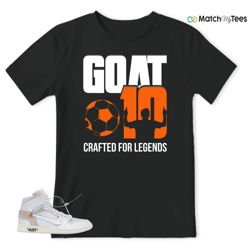 NIKE AIR JORDAN 1 RETRO HIGH VIRGIL ABLOH ARCHIVE ALASKA SNEAKER Matching Tees t-shirt