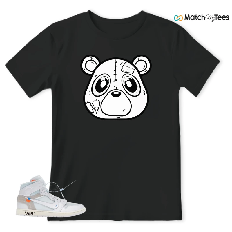 NIKE AIR JORDAN 1 RETRO HIGH VIRGIL ABLOH ARCHIVE ALASKA SNEAKER Matching Tees t-shirt
