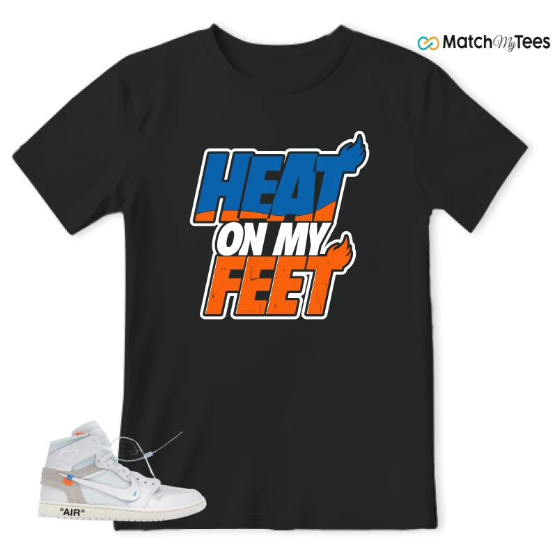 NIKE AIR JORDAN 1 RETRO HIGH VIRGIL ABLOH ARCHIVE ALASKA SNEAKER Matching Tees t-shirt