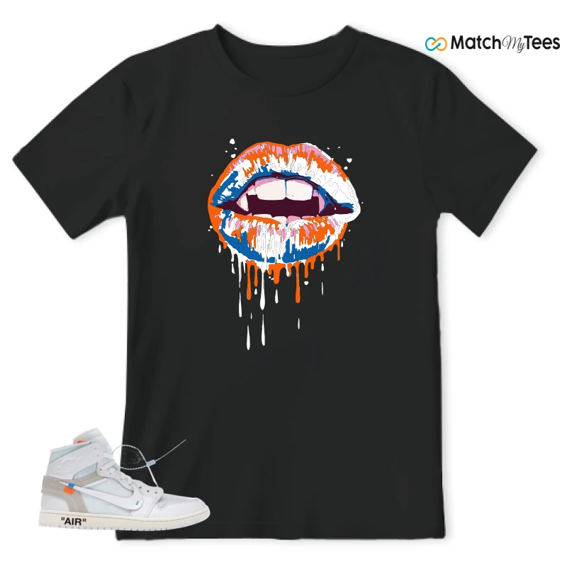 NIKE AIR JORDAN 1 RETRO HIGH VIRGIL ABLOH ARCHIVE ALASKA SNEAKER Matching Tees t-shirt