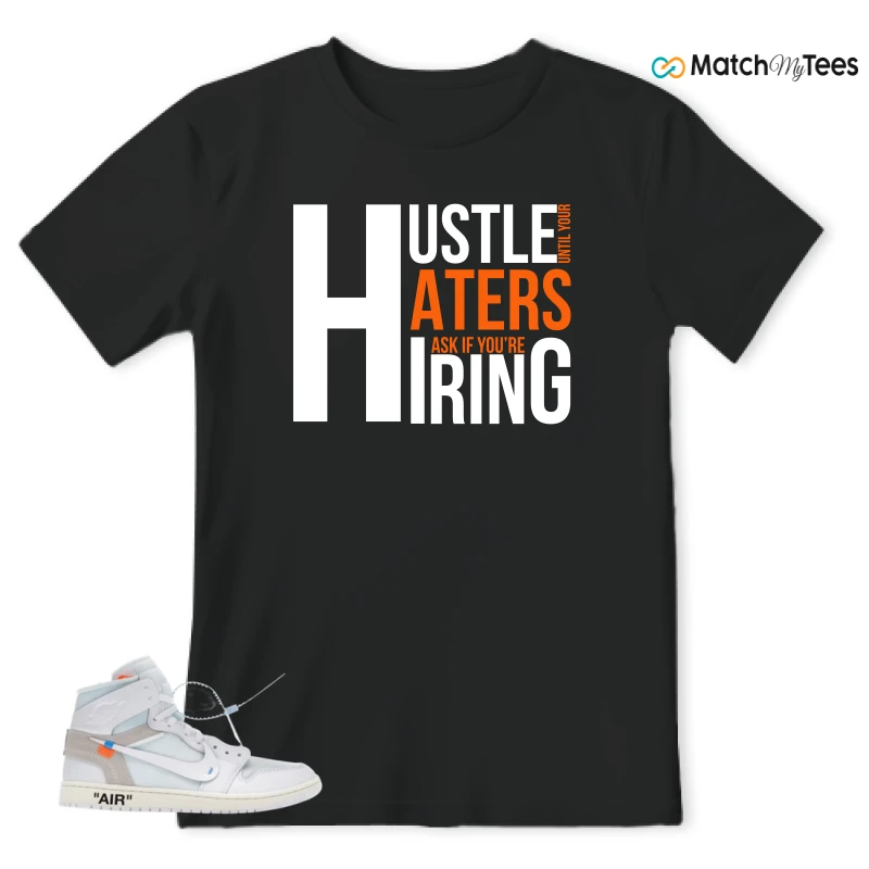 NIKE AIR JORDAN 1 RETRO HIGH VIRGIL ABLOH ARCHIVE ALASKA SNEAKER Matching Tees t-shirt