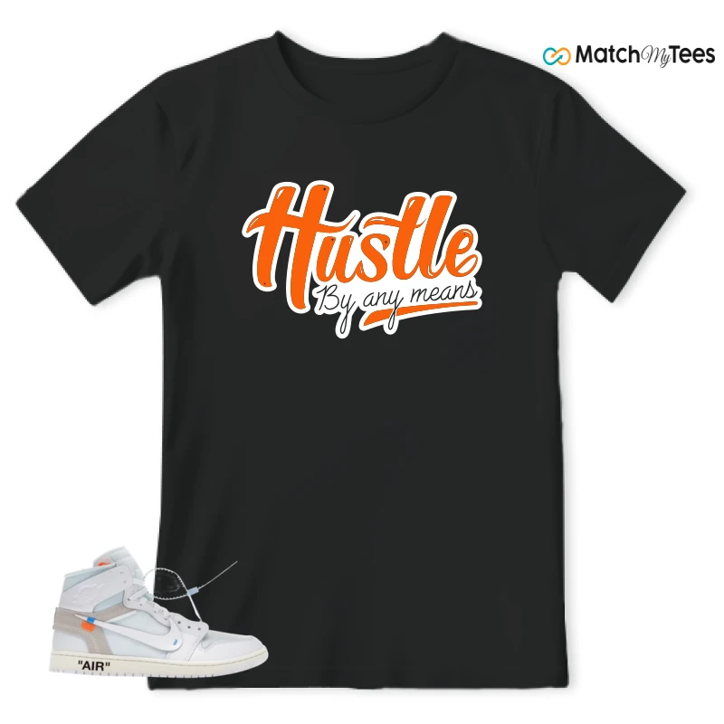 NIKE AIR JORDAN 1 RETRO HIGH VIRGIL ABLOH ARCHIVE ALASKA SNEAKER Matching Tees t-shirt