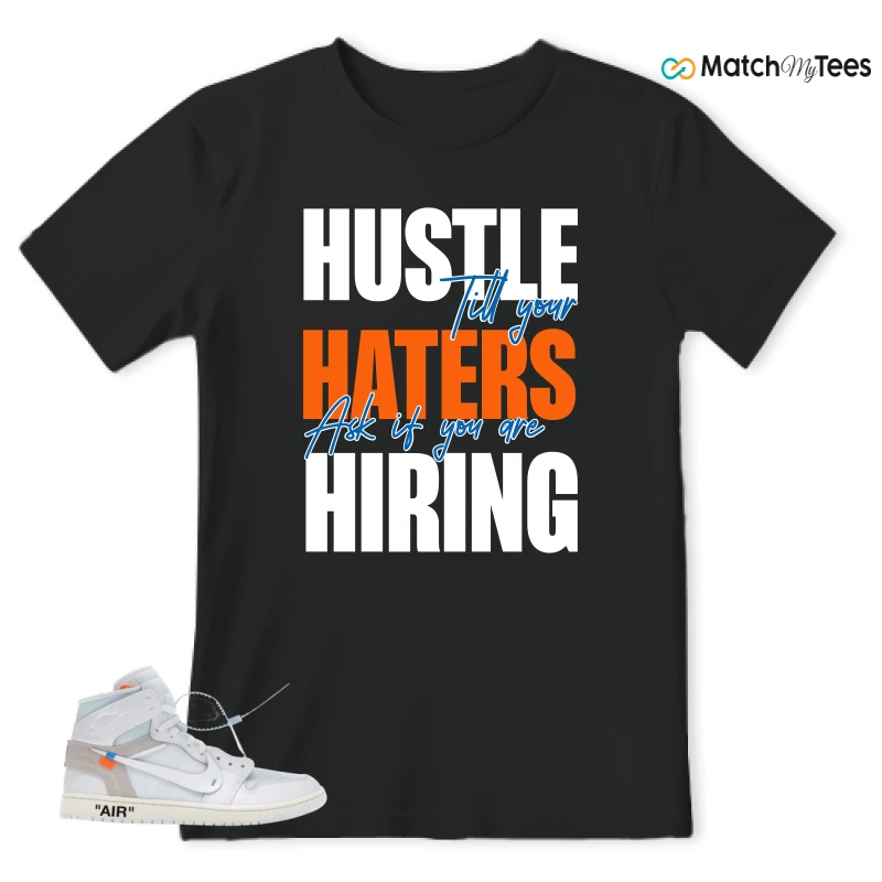 NIKE AIR JORDAN 1 RETRO HIGH VIRGIL ABLOH ARCHIVE ALASKA SNEAKER Matching Tees t-shirt