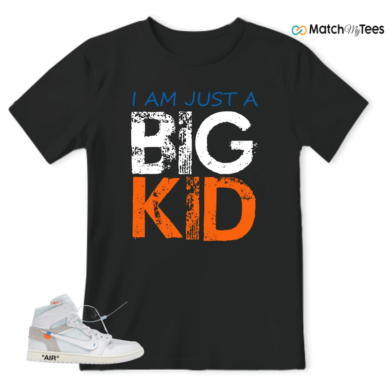 NIKE AIR JORDAN 1 RETRO HIGH VIRGIL ABLOH ARCHIVE ALASKA SNEAKER Matching Tees t-shirt