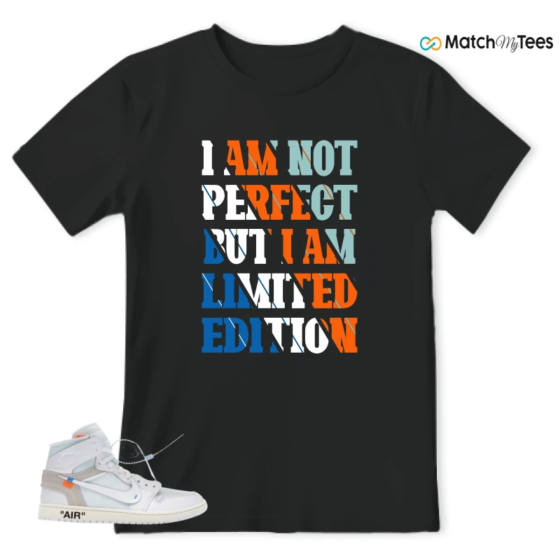 NIKE AIR JORDAN 1 RETRO HIGH VIRGIL ABLOH ARCHIVE ALASKA SNEAKER Matching Tees t-shirt