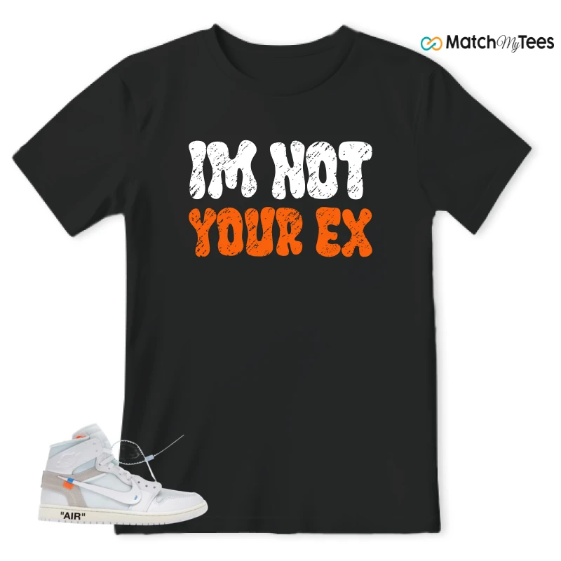 NIKE AIR JORDAN 1 RETRO HIGH VIRGIL ABLOH ARCHIVE ALASKA SNEAKER Matching Tees t-shirt