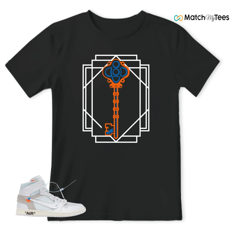 NIKE AIR JORDAN 1 RETRO HIGH VIRGIL ABLOH ARCHIVE ALASKA SNEAKER Matching Tees t-shirt