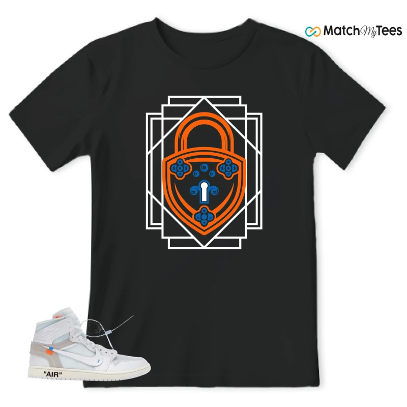 NIKE AIR JORDAN 1 RETRO HIGH VIRGIL ABLOH ARCHIVE ALASKA SNEAKER Matching Tees t-shirt