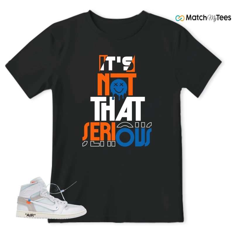 NIKE AIR JORDAN 1 RETRO HIGH VIRGIL ABLOH ARCHIVE ALASKA SNEAKER Matching Tees t-shirt