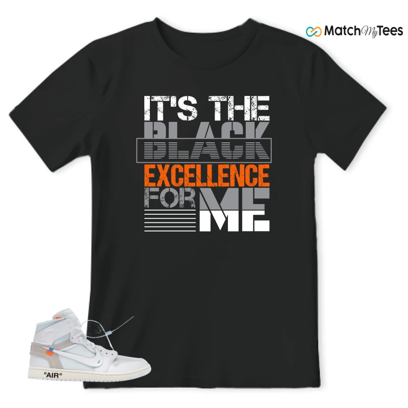 NIKE AIR JORDAN 1 RETRO HIGH VIRGIL ABLOH ARCHIVE ALASKA SNEAKER Matching Tees t-shirt