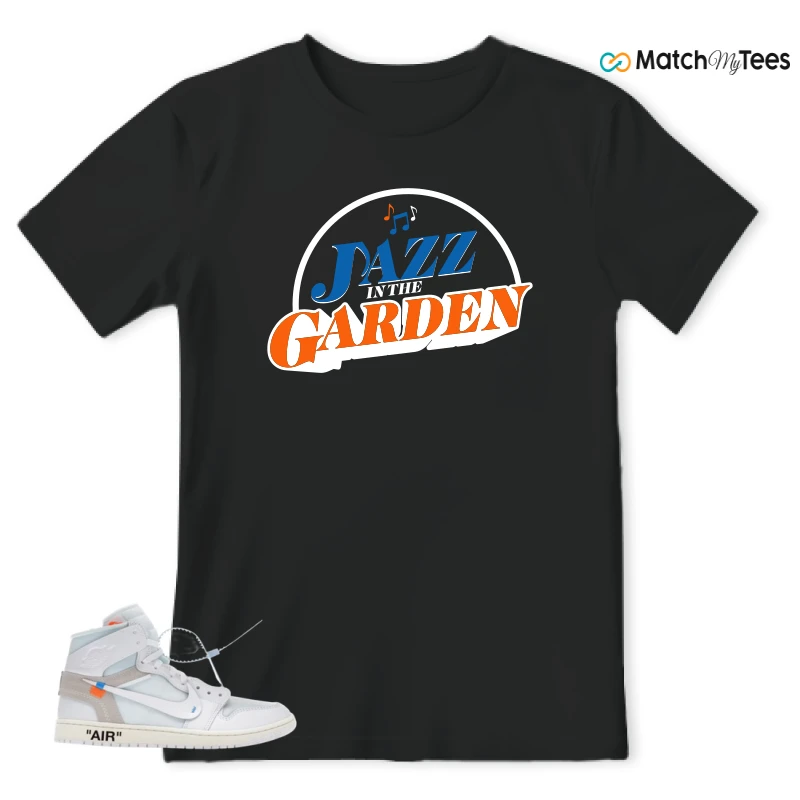 NIKE AIR JORDAN 1 RETRO HIGH VIRGIL ABLOH ARCHIVE ALASKA SNEAKER Matching Tees t-shirt