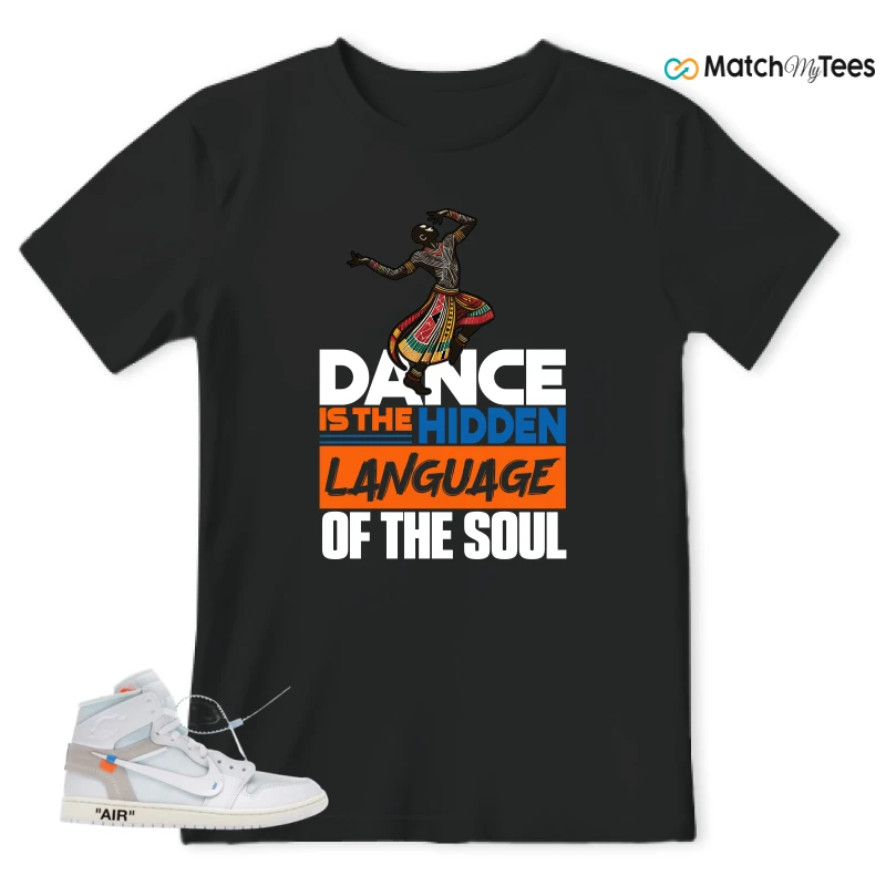NIKE AIR JORDAN 1 RETRO HIGH VIRGIL ABLOH ARCHIVE ALASKA SNEAKER Matching Tees t-shirt