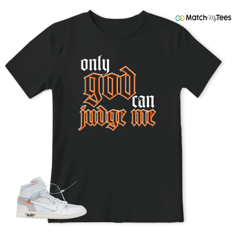 NIKE AIR JORDAN 1 RETRO HIGH VIRGIL ABLOH ARCHIVE ALASKA SNEAKER Matching Tees t-shirt