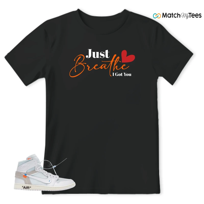 NIKE AIR JORDAN 1 RETRO HIGH VIRGIL ABLOH ARCHIVE ALASKA SNEAKER Matching Tees t-shirt
