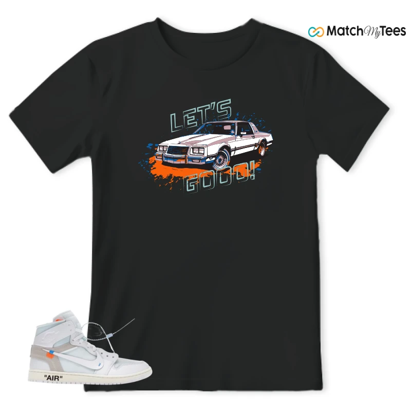 NIKE AIR JORDAN 1 RETRO HIGH VIRGIL ABLOH ARCHIVE ALASKA SNEAKER Matching Tees t-shirt