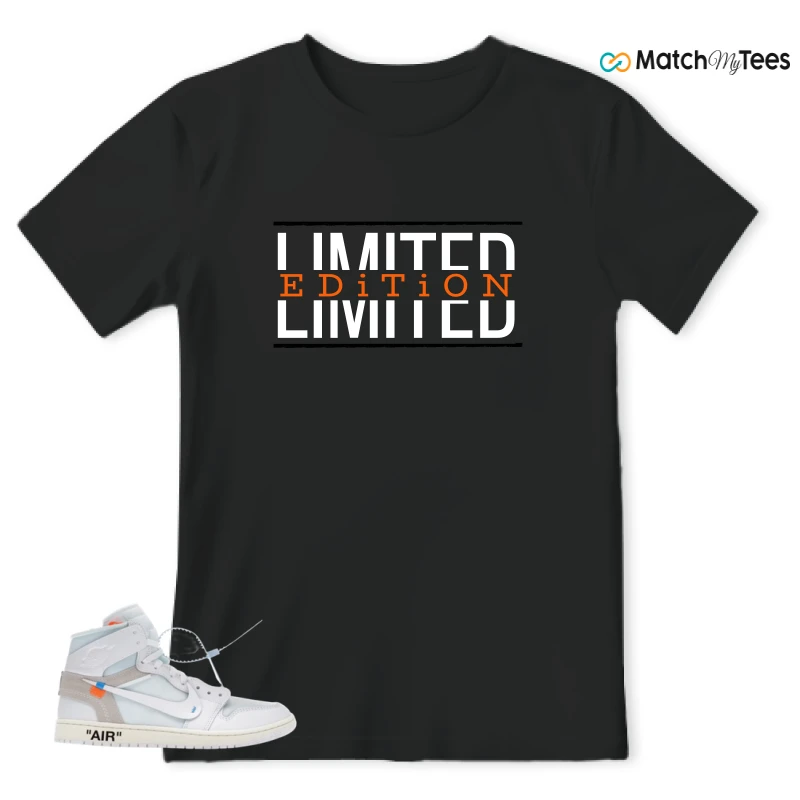 NIKE AIR JORDAN 1 RETRO HIGH VIRGIL ABLOH ARCHIVE ALASKA SNEAKER Matching Tees t-shirt