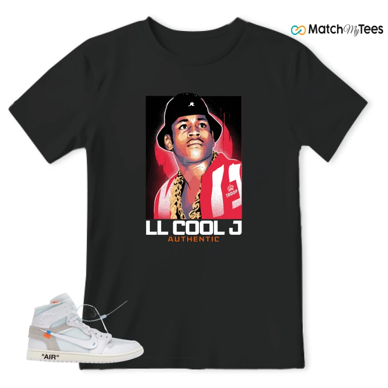 NIKE AIR JORDAN 1 RETRO HIGH VIRGIL ABLOH ARCHIVE ALASKA SNEAKER Matching Tees t-shirt