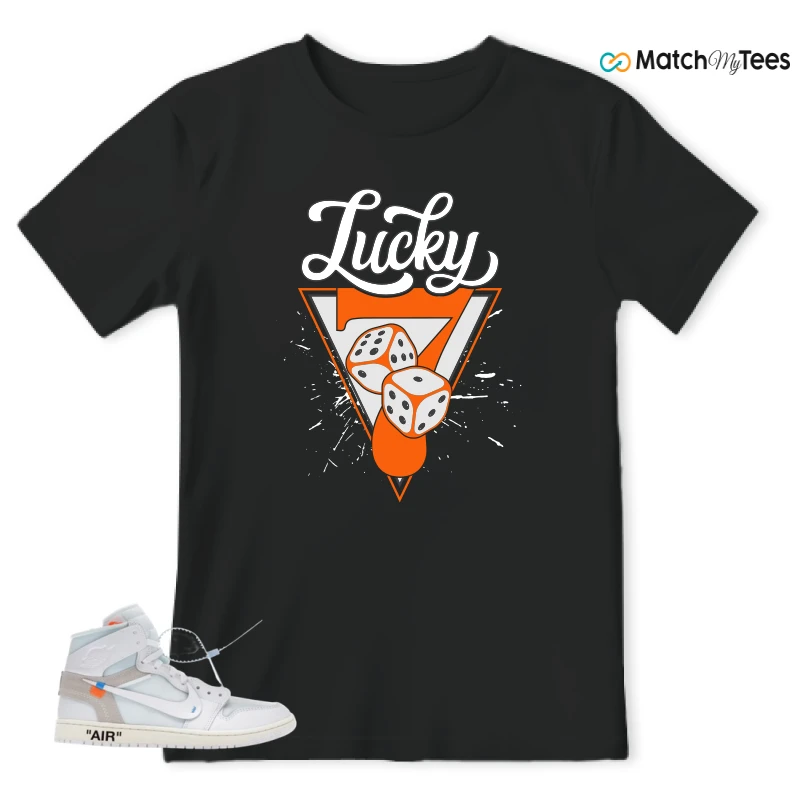 NIKE AIR JORDAN 1 RETRO HIGH VIRGIL ABLOH ARCHIVE ALASKA SNEAKER Matching Tees t-shirt