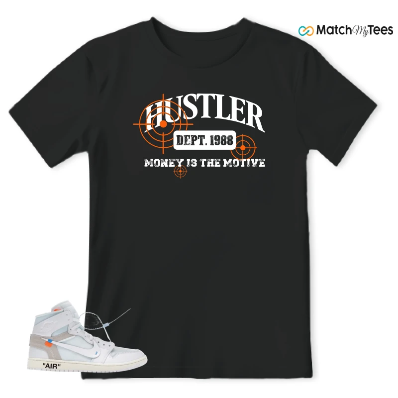 NIKE AIR JORDAN 1 RETRO HIGH VIRGIL ABLOH ARCHIVE ALASKA SNEAKER Matching Tees t-shirt