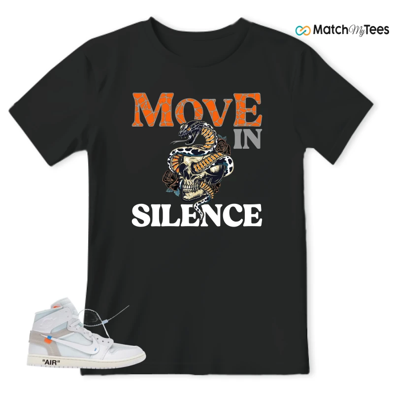 NIKE AIR JORDAN 1 RETRO HIGH VIRGIL ABLOH ARCHIVE ALASKA SNEAKER Matching Tees t-shirt