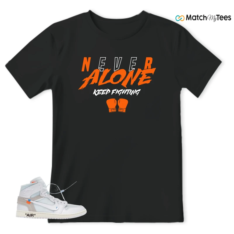 NIKE AIR JORDAN 1 RETRO HIGH VIRGIL ABLOH ARCHIVE ALASKA SNEAKER Matching Tees t-shirt