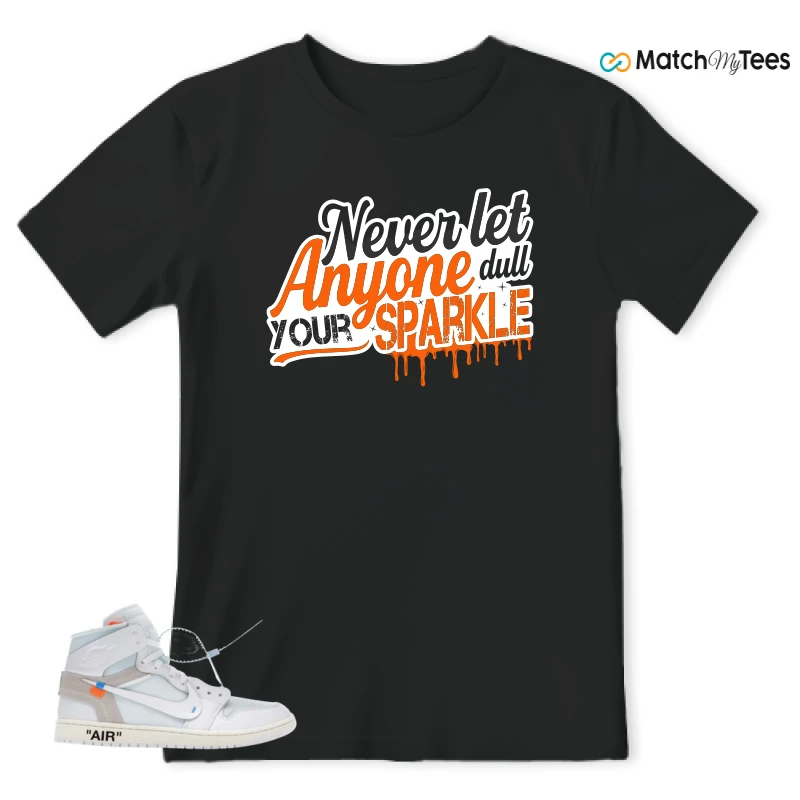 NIKE AIR JORDAN 1 RETRO HIGH VIRGIL ABLOH ARCHIVE ALASKA SNEAKER Matching Tees t-shirt