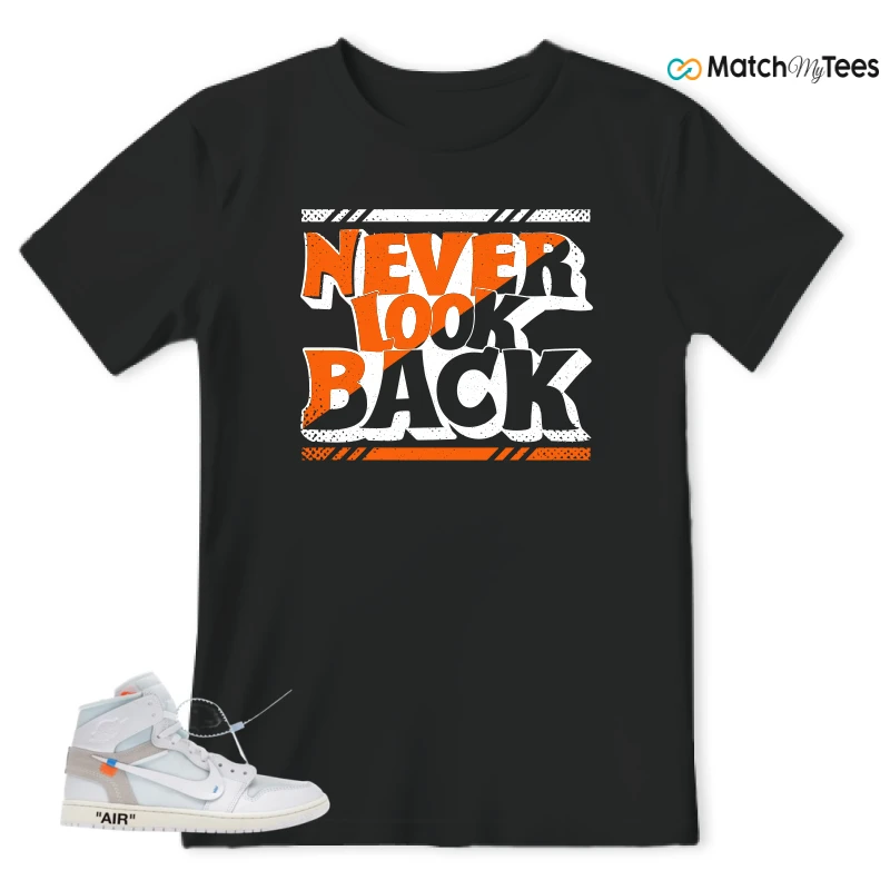 NIKE AIR JORDAN 1 RETRO HIGH VIRGIL ABLOH ARCHIVE ALASKA SNEAKER Matching Tees t-shirt