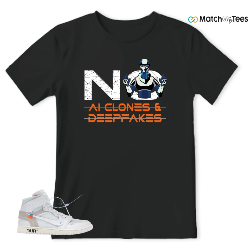 NIKE AIR JORDAN 1 RETRO HIGH VIRGIL ABLOH ARCHIVE ALASKA SNEAKER Matching Tees t-shirt