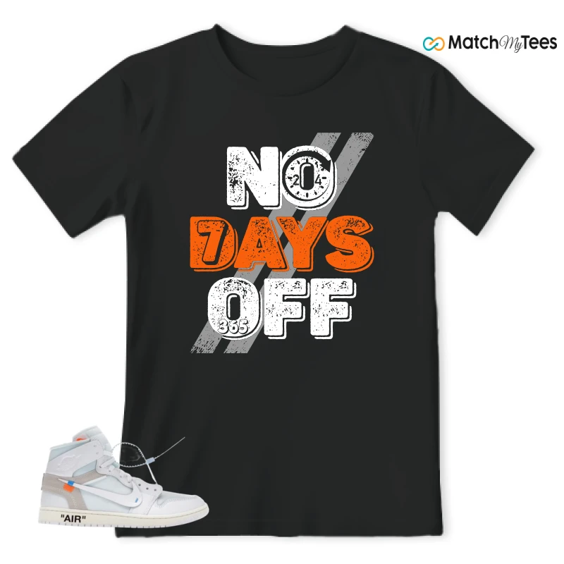 NIKE AIR JORDAN 1 RETRO HIGH VIRGIL ABLOH ARCHIVE ALASKA SNEAKER Matching Tees t-shirt