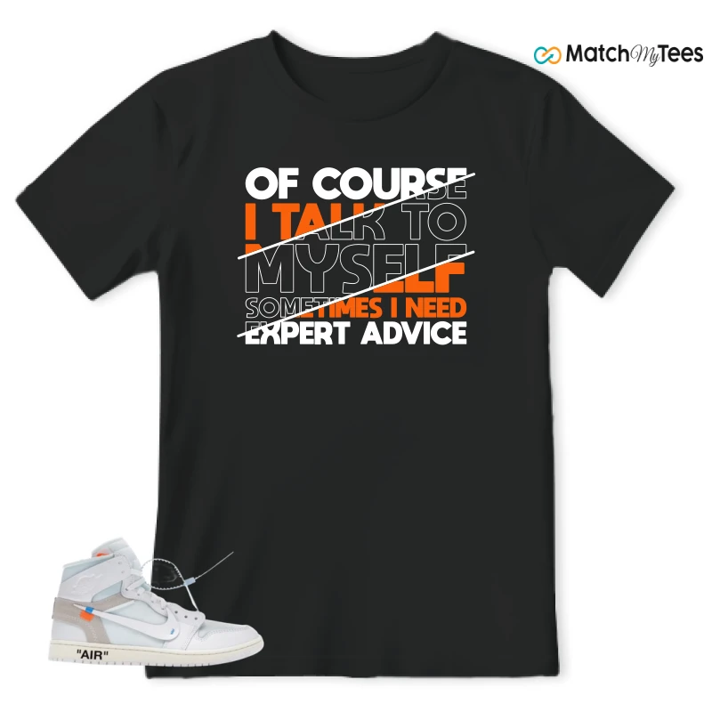 NIKE AIR JORDAN 1 RETRO HIGH VIRGIL ABLOH ARCHIVE ALASKA SNEAKER Matching Tees t-shirt