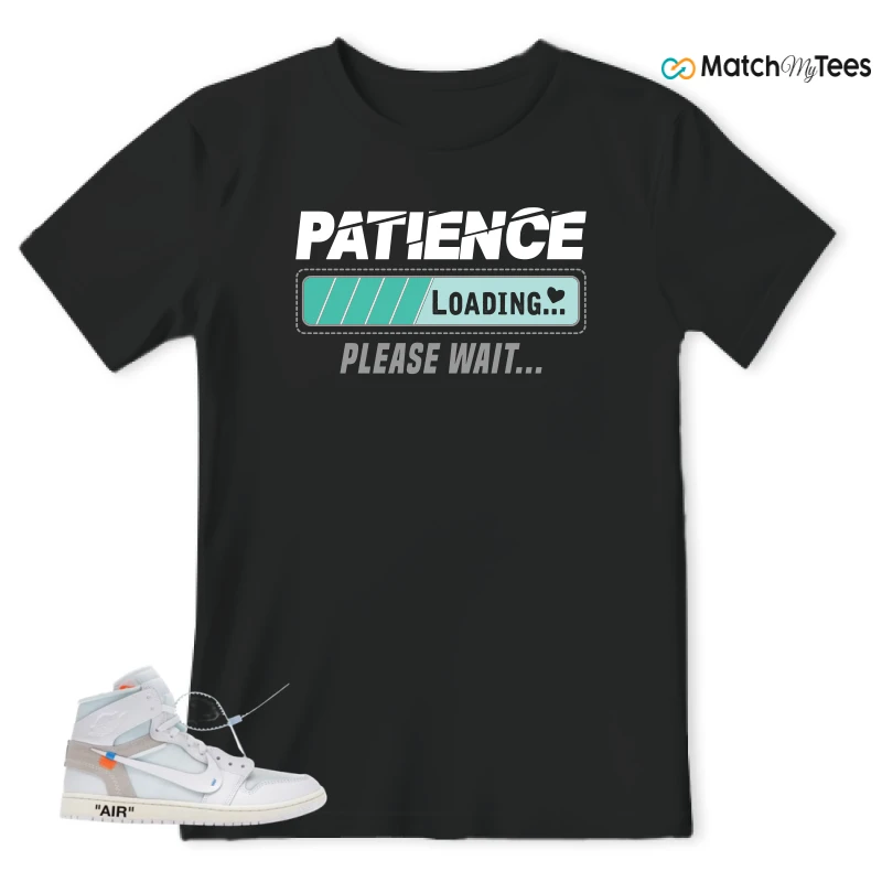 NIKE AIR JORDAN 1 RETRO HIGH VIRGIL ABLOH ARCHIVE ALASKA SNEAKER Matching Tees t-shirt